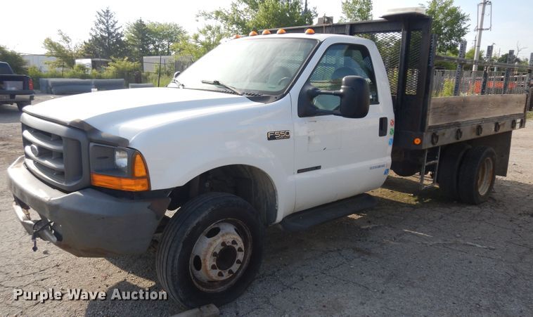 image for item ID9891 1999 Ford F550 Super Duty  flatbed truck