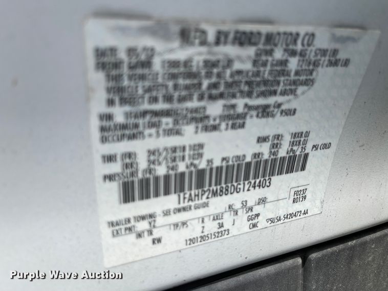 image for item ID9928 2013 Ford Taurus Police