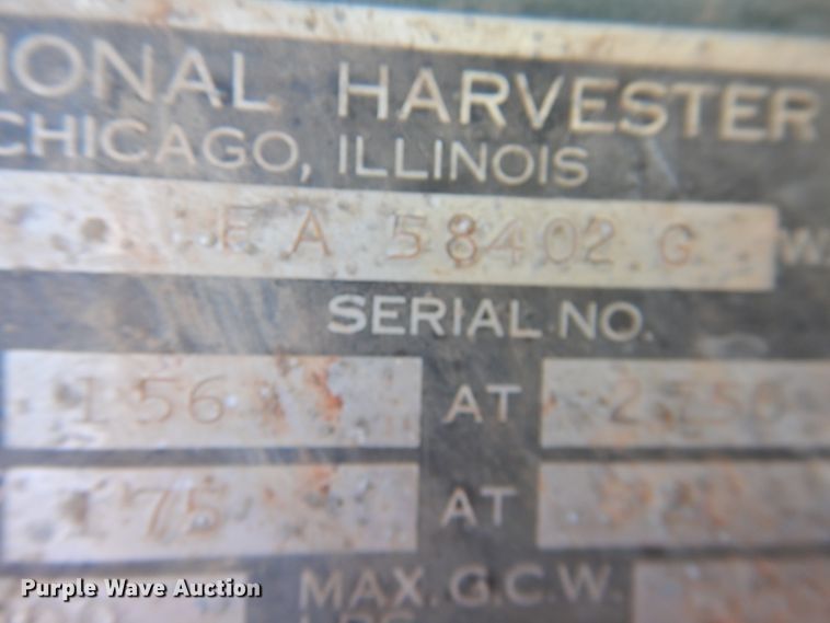 image for item IJ9382 1960 International R192  drilling rig truck