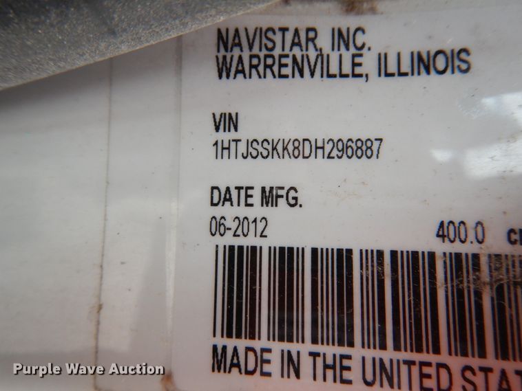 image for item IL9449 2013 International TerraStar SFA  utility / service truck