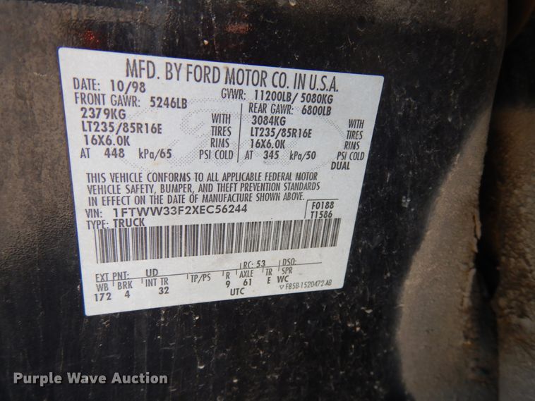 image for item IL9753 1999 Ford F350 Super Duty  Crew Cab pickup truck