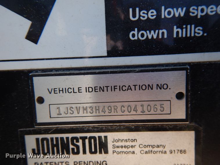 image for item IL9758 Johnston V3000  sweeper