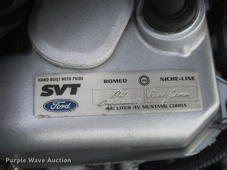 image for item IO9108 1999 Ford Mustang SVT Cobra  convertible