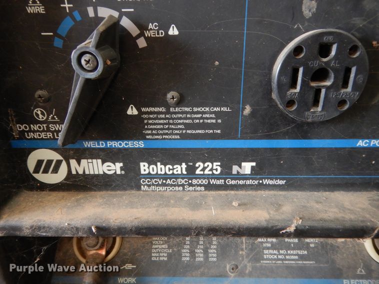 image for item IP9928 Miller Bobcat 225  welder