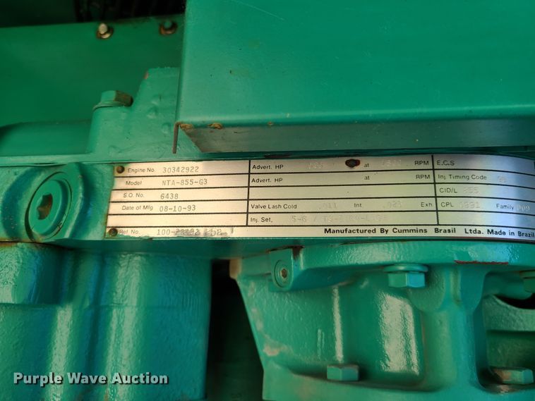 image for item IQ9188 Cummins Onan 350DFCC  generator