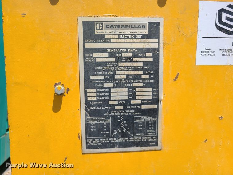 image for item IQ9189 Caterpillar G333  generator