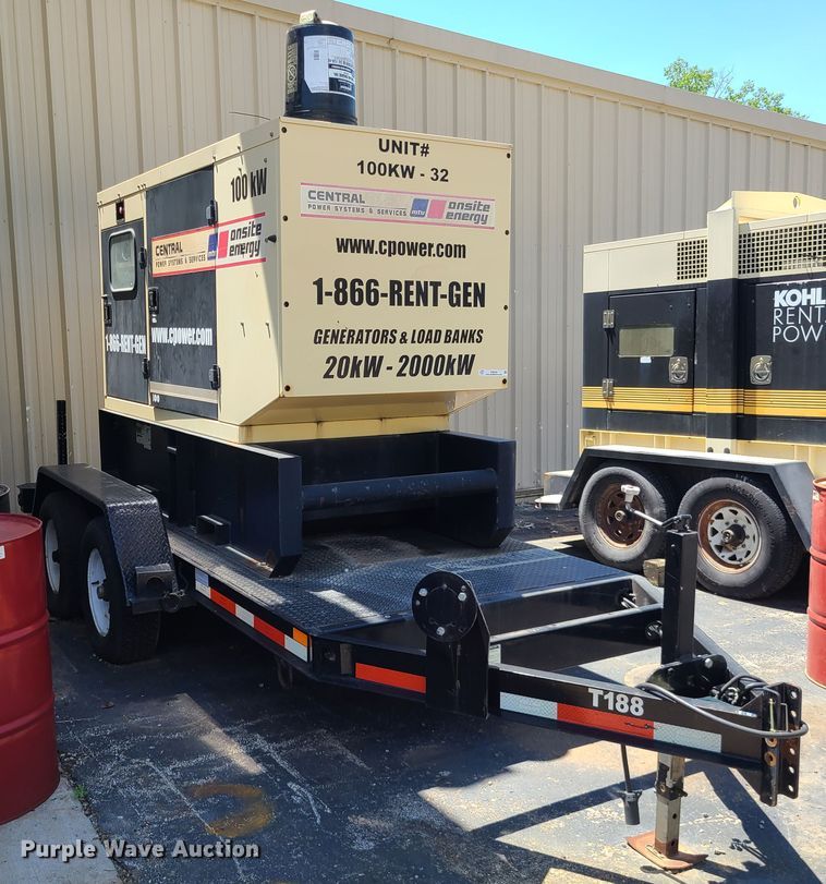 image for item IQ9192 Kohler 100KW  generator