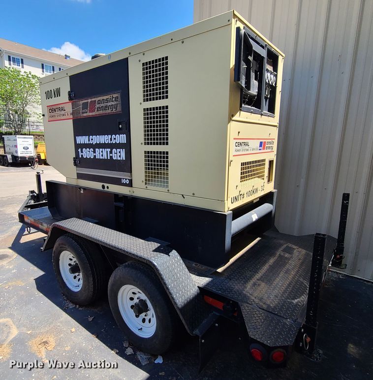 image for item IQ9192 Kohler 100KW  generator