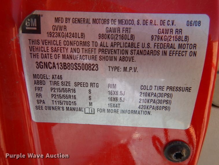 image for item IQ9584 2009 Chevrolet HHR LS