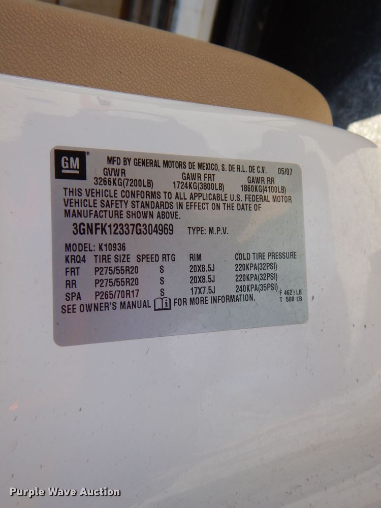 image for item IQ9585 2007 Chevrolet Avalanche LTZ  Crew Cab pickup truck