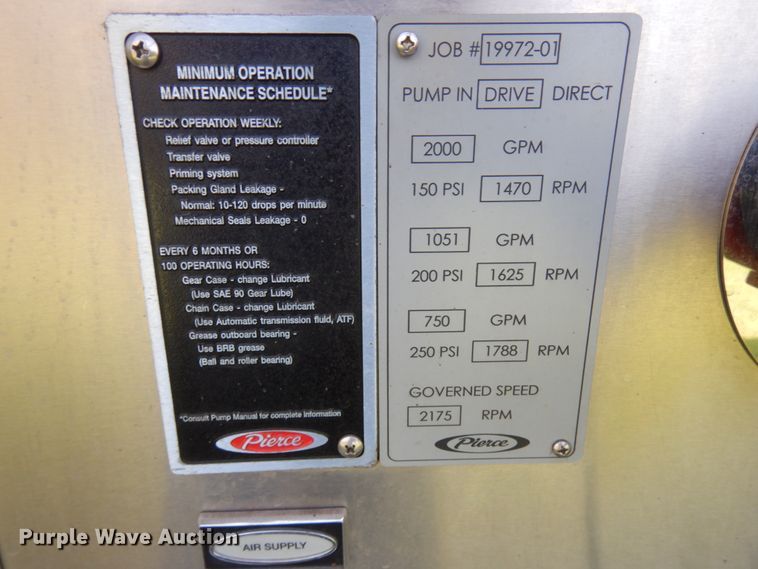 image for item IT9254 2008 Pierce  pumper fire truck