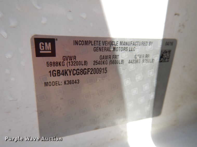 image for item IT9411 2016 Chevrolet Silverado 3500HD  Crew Cab tow truck