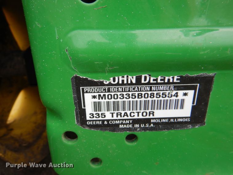 image for item JY9948 John Deere 335  lawn mower