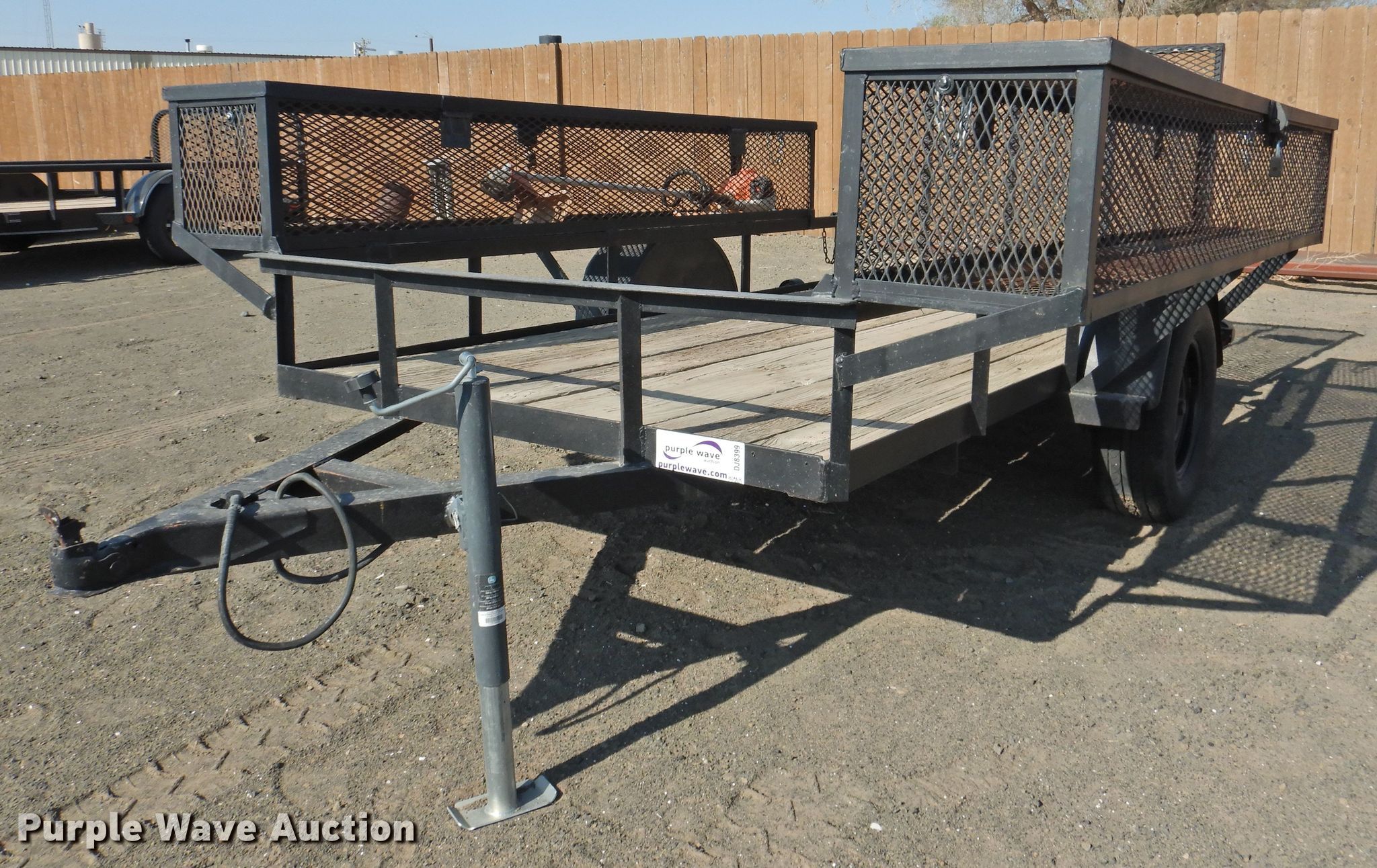 1997 shop built utility trailer in Muleshoe, TX Item DJ8399 sold