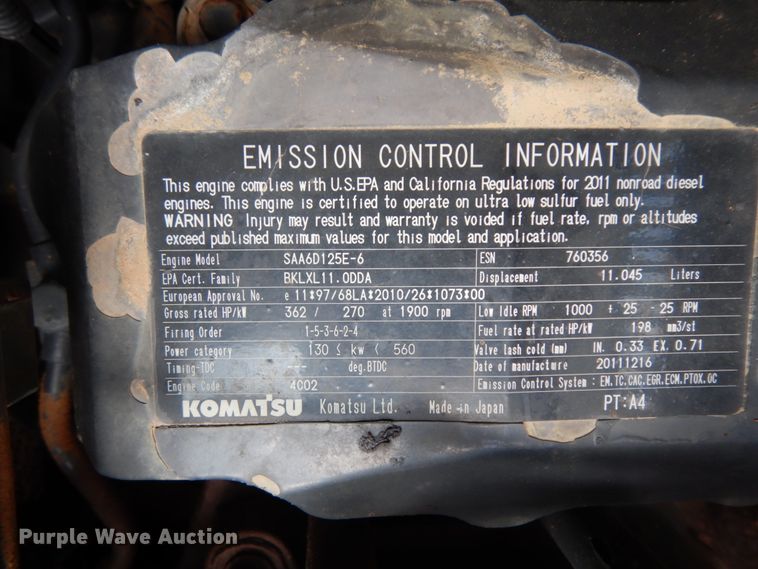 image for item DC2083 2013 Komatsu PC490LC-10  excavator