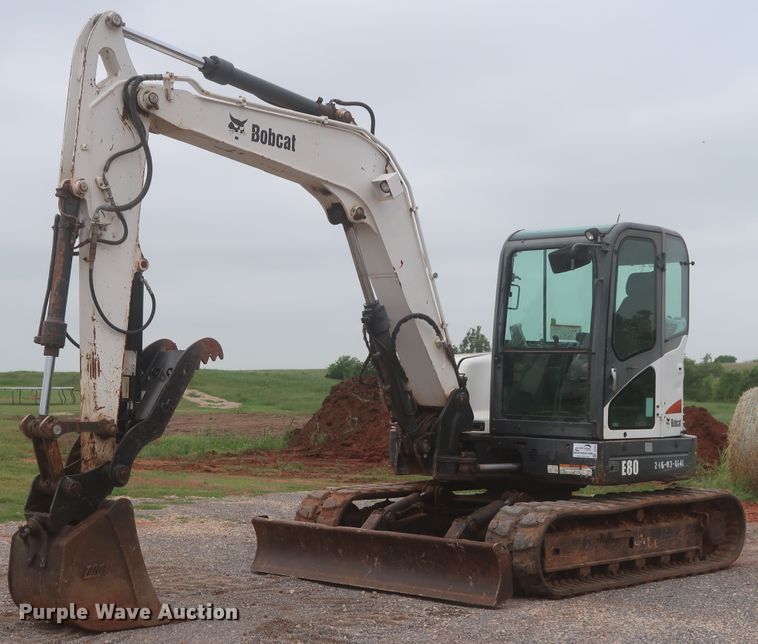 image for item DJ2388 2012 Bobcat E80  mini excavator
