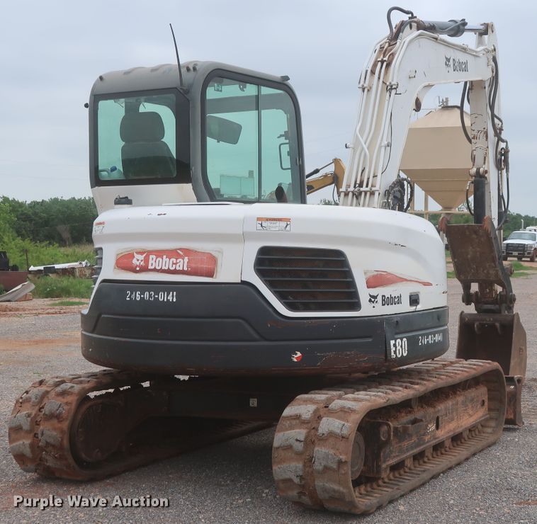 image for item DJ2388 2012 Bobcat E80  mini excavator