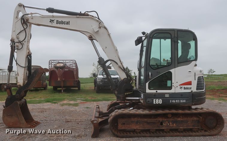 image for item DJ2388 2012 Bobcat E80  mini excavator