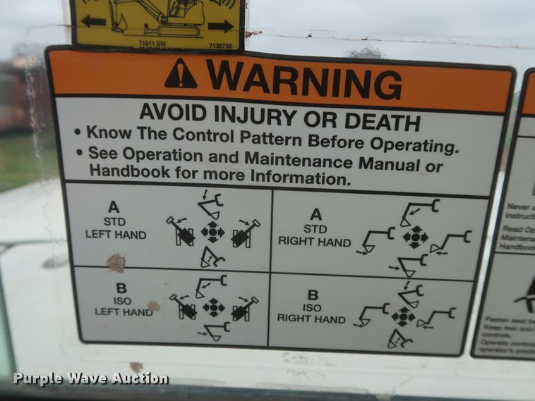 image for item DJ2388 2012 Bobcat E80  mini excavator