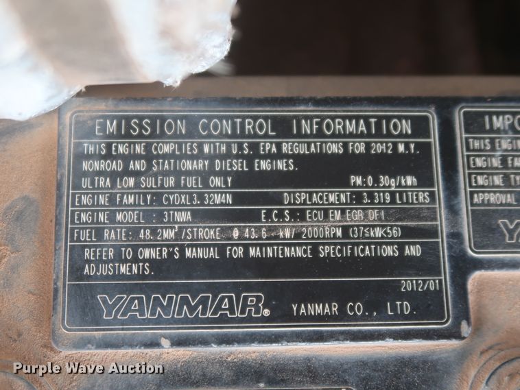 image for item DJ2388 2012 Bobcat E80  mini excavator