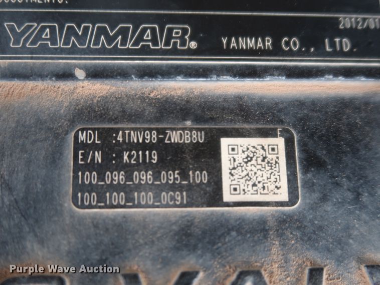 image for item DJ2388 2012 Bobcat E80  mini excavator