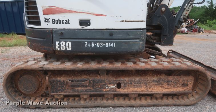 image for item DJ2388 2012 Bobcat E80  mini excavator