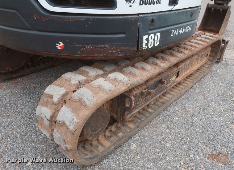 image for item DJ2388 2012 Bobcat E80  mini excavator