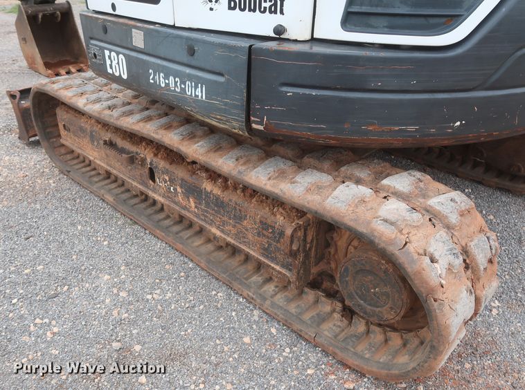 image for item DJ2388 2012 Bobcat E80  mini excavator