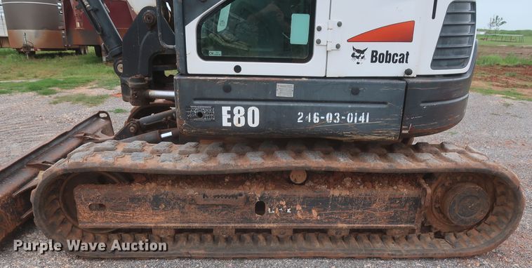 image for item DJ2388 2012 Bobcat E80  mini excavator