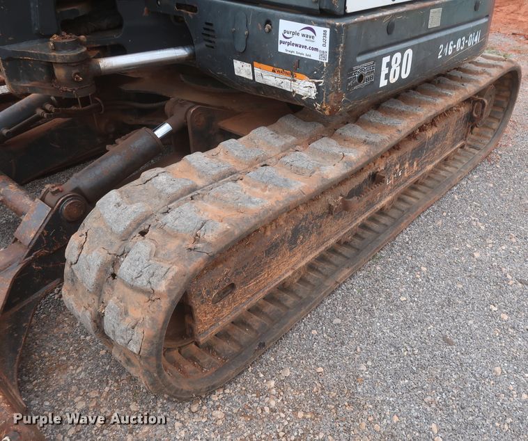 image for item DJ2388 2012 Bobcat E80  mini excavator