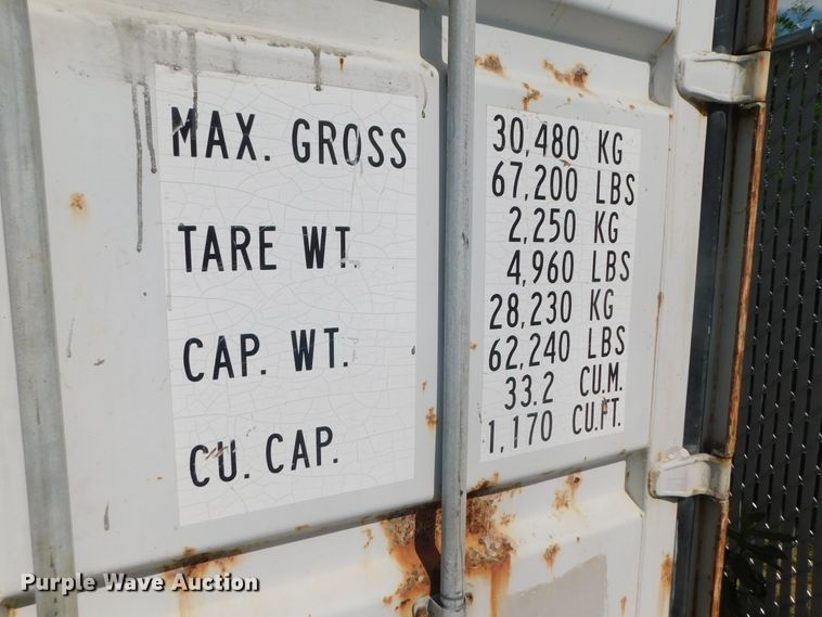 image for item DK8552 2000 CIMC DC20-20B storage container