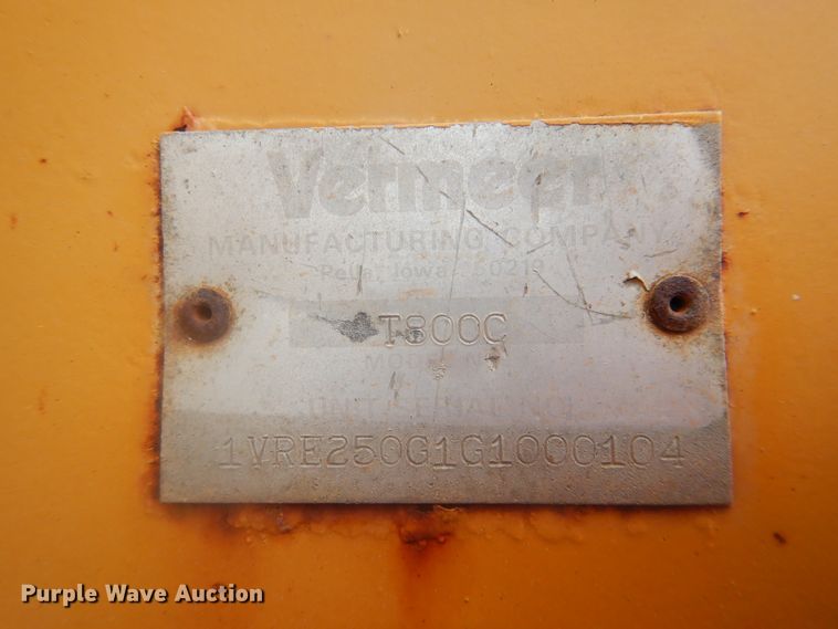 image for item DL0347 1986 Vermeer T-800C  trencher