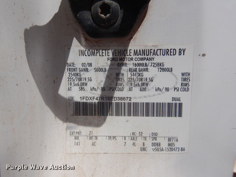 image for item DL0348 2008 Ford F450 Super Duty  bucket truck