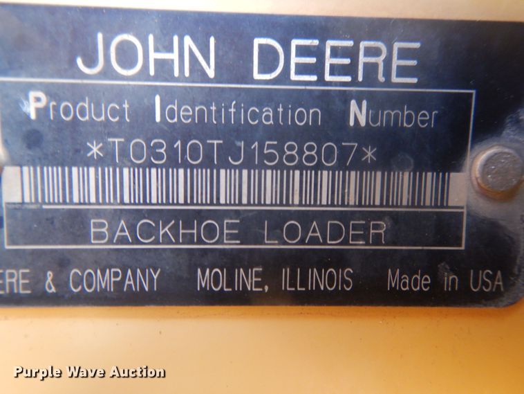 image for item DL0352 2008 John Deere 310SJ  backhoe