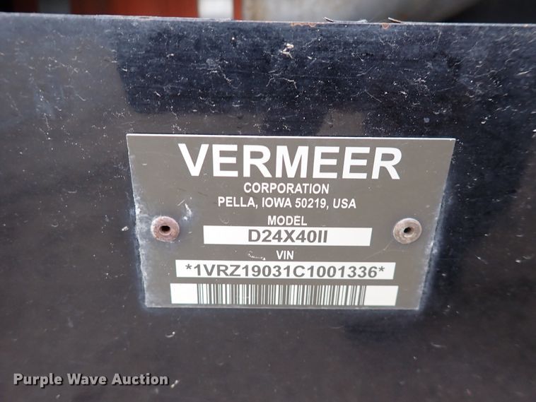 image for item DL7558 2012 Vermeer D24X40 Series II  directional boring unit