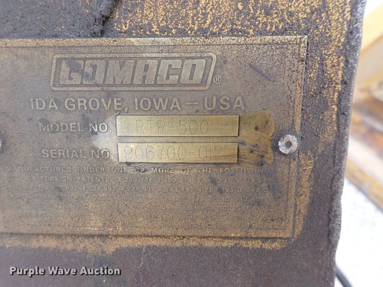 image for item DL7577 2003 Gomaco RTP-500  belt placer