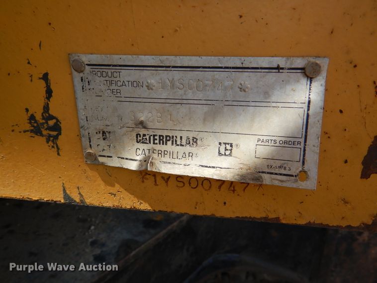 image for item DL8906 1998 Caterpillar 322BL  excavator