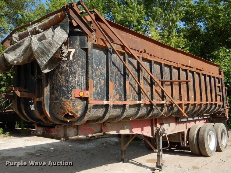 image for item DL8957 1987 Freuhauf ND2-F2-22-7  end dump trailer