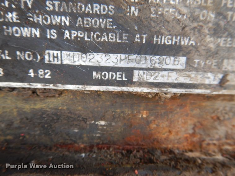 image for item DL8957 1987 Freuhauf ND2-F2-22-7  end dump trailer