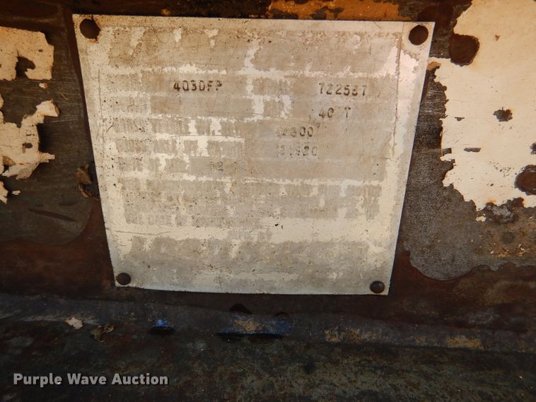 image for item DL8958 1972 Load Trail 403DFP  lowboy trailer