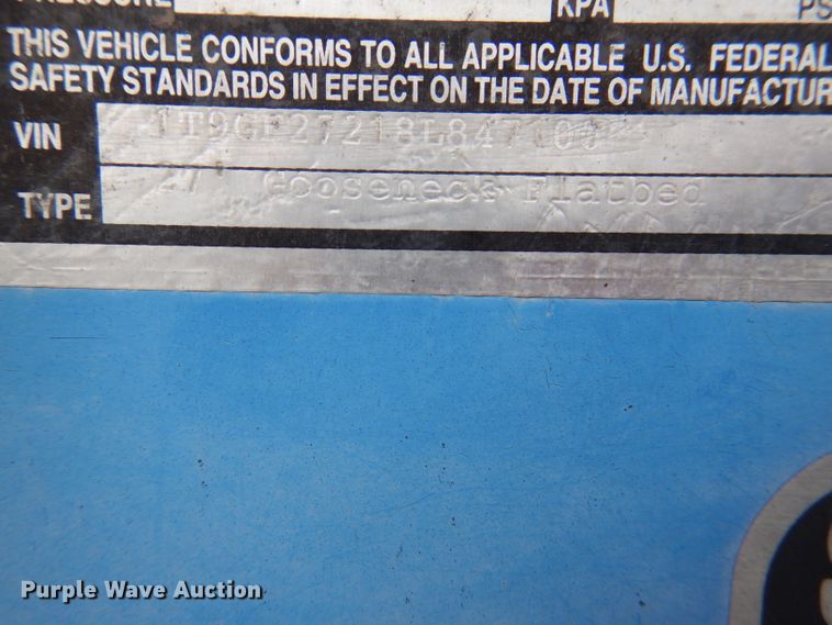 image for item DM0019 2008 T&B  equipment trailer