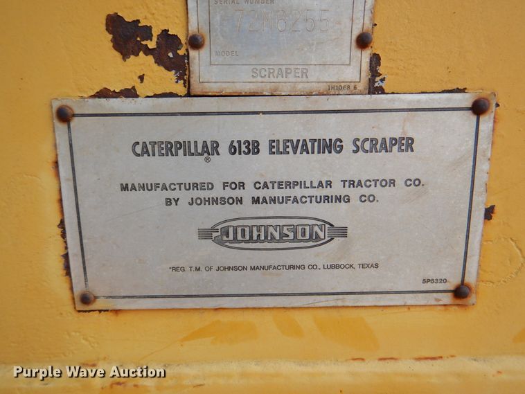 image for item DM3821 1980 Caterpillar 613B  elevating scraper