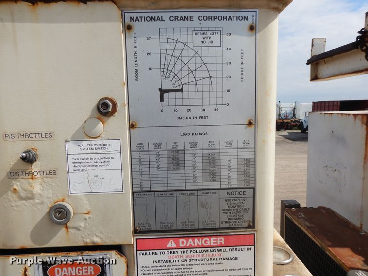 image for item FR9811 2000 Freightliner FL80  crane truck