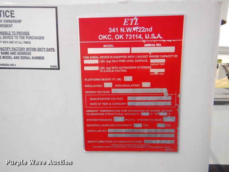 image for item HT9280 2013 Ford F550 Super Duty XL  bucket truck