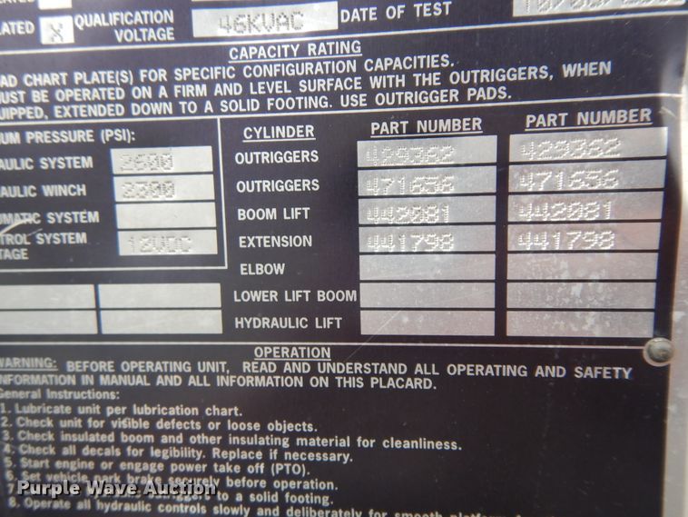image for item ID9895 2010 International WorkStar 7300  digger derrick truck