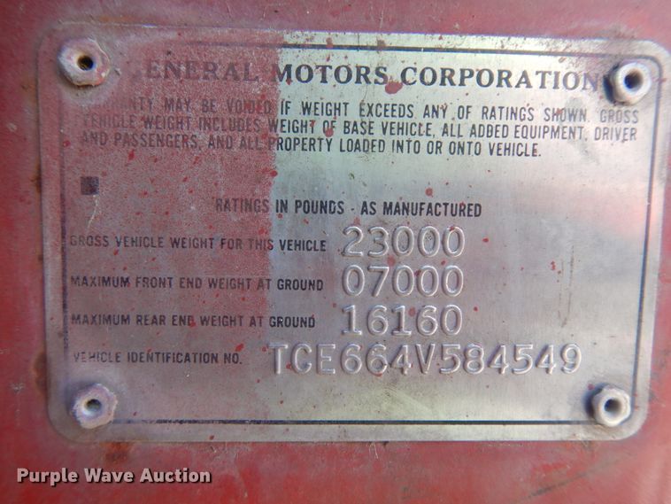 image for item ID9945 1974 GMC 6500  dump truck