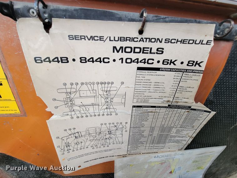 image for item IF9771 2000 Lull 844  telehandler