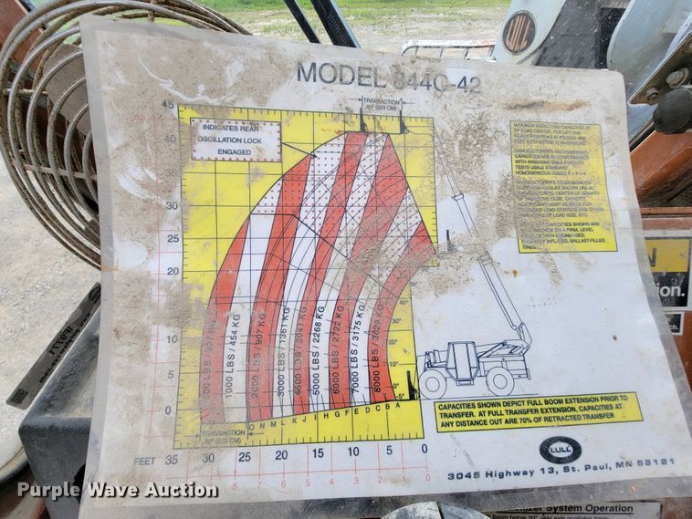 image for item IF9771 2000 Lull 844  telehandler