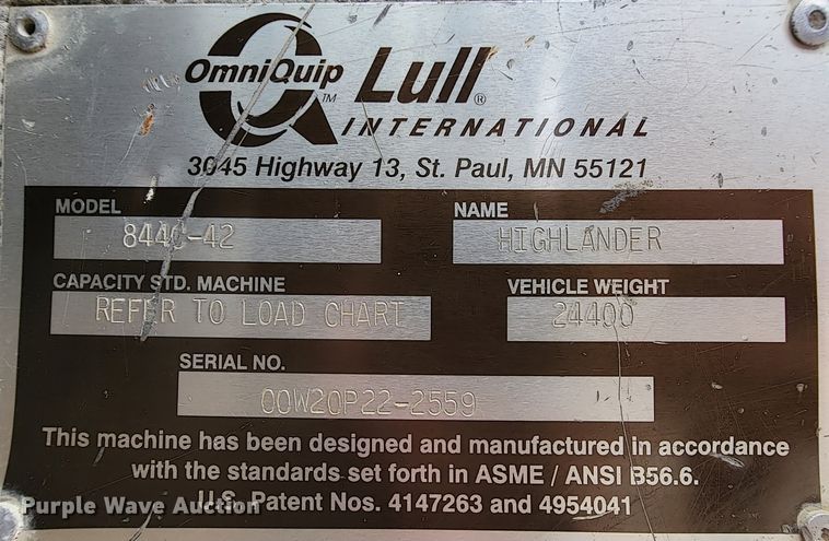 image for item IF9771 2000 Lull 844  telehandler