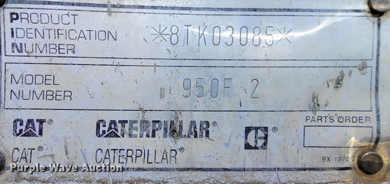 image for item IF9809 1995 Caterpillar 950F-2  wheel loader